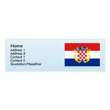 Naval Ensign Croatia, Croatia Business Card