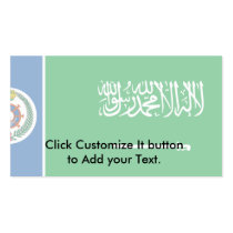 Naval Ensign Of Saudi Arabia, Saudi Arabia flag Business Card Templates