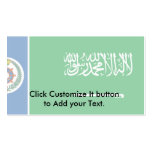 Naval Ensign Of Saudi Arabia, Saudi Arabia flag business cards