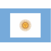 Naval Jack Of Argentina, Argentina flag Photo Sculptures