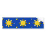 Naval Jack Of The Philippines, Panama Bumper Sticker