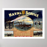 Naval Service of Canada (white) Print