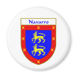 Navarro Coat of Arms/Family Crest magnets