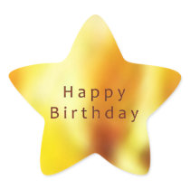 NAVEEN Happy Birthday Collection Star Sticker