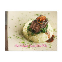 Navio Cabernet Braised Short Ribs Post Card