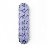Navy ASL I Love You Skateboard