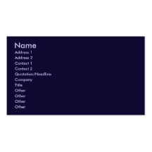 navy blue business cards