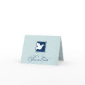 Navy blue dove peace on earth custom business logo cards
