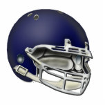 Navy Blue Football Helmet Ornament photo sculptures