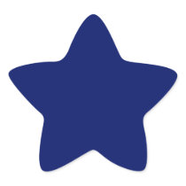 Navy Blue Star Sticker