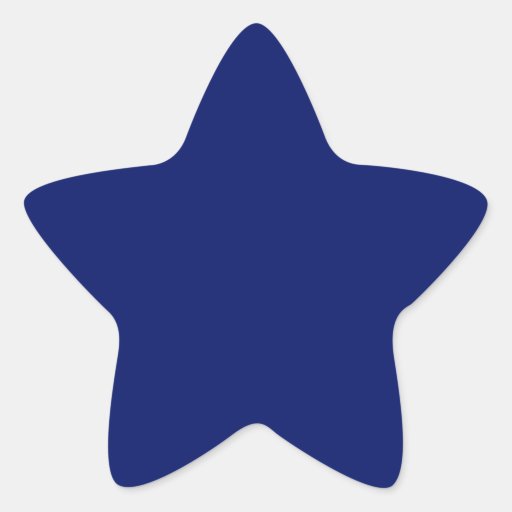 Navy Blue Star Sticker 