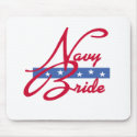 Navy Bride mousepads