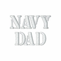NAVY DAD Embroidered Shirt
