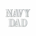 NAVY DAD Embroidered Shirt embroidered shirts