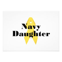 Navy Daughter Ribbon Announcement