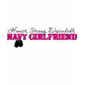 Navy Girlfriend Dog Tag Design t-shirts