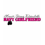 Navy Girlfriend Dog Tag Design t-shirts