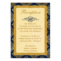 Navy, Gold FAUX Glitter, Scroll Enclosure Card Business Card Template