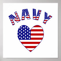 Navy Love Posters