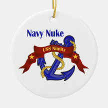 Navy Nuke USS Nimitz Christmas Tree Ornaments