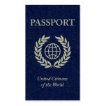 navy passport business card