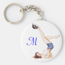 Navy pinup keychain