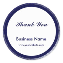 Navy Polka Dot Sticker
