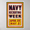 Navy recruiting week posters