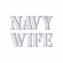 NAVY WIFE Embroidered Shirt