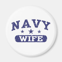 Navy Wife Fridge Magnet