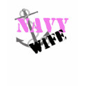 NAVY WIFE (PINK) t-shirts