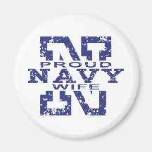 Navy Wife Refrigerator Magnets