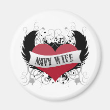 Navy Wife - Rock Star Style Magnets