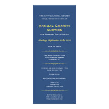 Navy yellow business gala event corporate long personalized announcement