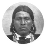 Nawquistewa - Hopi Indian Oraibi Photo 1901 Round Stickers
