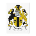 Naylor Family Crest postcards