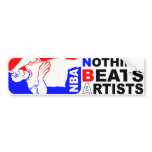 NBA (Nothing Beats Artists) Sticker bumper stickers