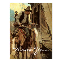 NC Wyeth Vintage Cowboy Postcard