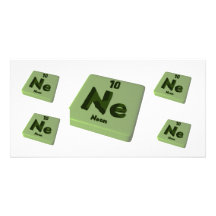 Ne Neon Personalized Photo Card