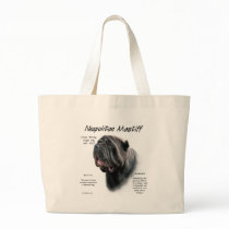 Neapolitan Mastiff (blk) History Design Tote Bags