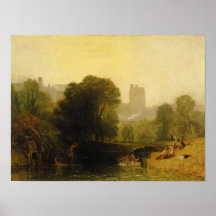 Near the Thames Lock, Windsor, c.1809 Poster
