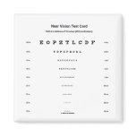 Near Vision Test Card (Visual Acuity Exam) magnets