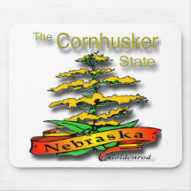 Nebraska Cornhusker State Goldenrod Mouse Pads