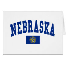 Nebraska Flag Card