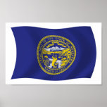Nebraska Flag Poster Print