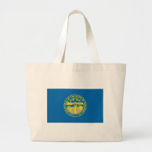 Nebraska  Official State Flag Canvas Bags