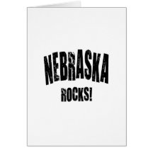 Nebraska Rocks! Greeting Card