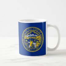 Nebraska State Flag Coffee Mugs