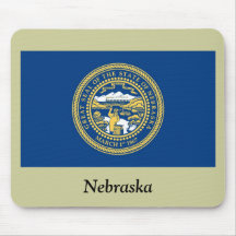 Nebraska State Flag Mouse Mats