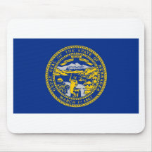 Nebraska State Flag Mousepad